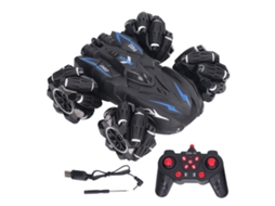 Primerox carro de Controle Remoto 2.4g com Drift e Stunts 360 Graus para Crianças Acima de 6 Anos Preto