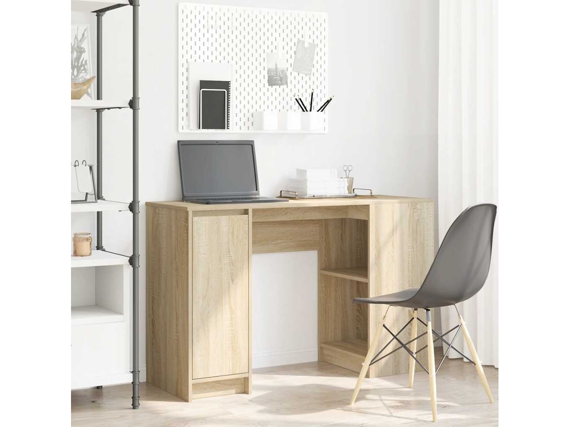 Vidaxl Secretária 120x42x76 Cm Derivados De Madeira Carvalho Sonoma