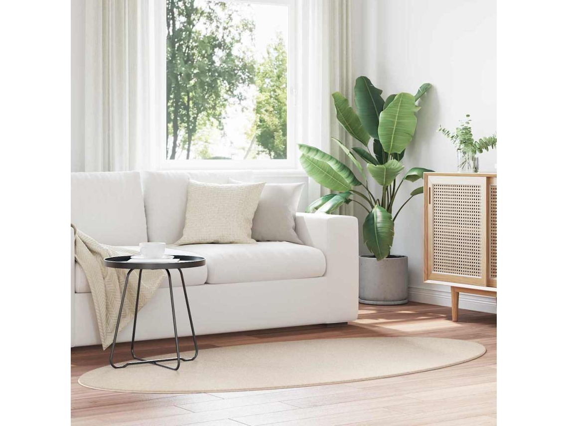 Vidaxl Tapete Huarte Bege 120 X 170 Cm 100% Poliéster