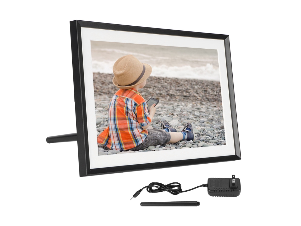 Quadro de Fotos Digital na Nuvem EOOCOO (tela Tática Ips Inteligente com Controle Remoto Wifi)