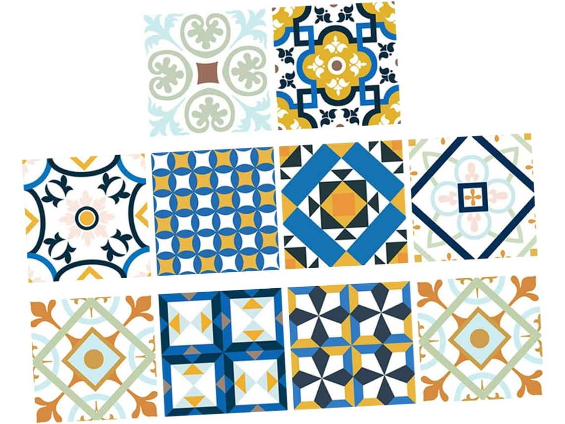 Conjunto De 40 Peças De Adesivos Decorativos Para Azulejos De Parede.