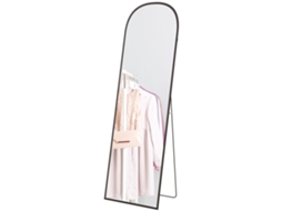 Moldura Retangular Alumínio 50x161,5cm Entrada E Vestiário Preto