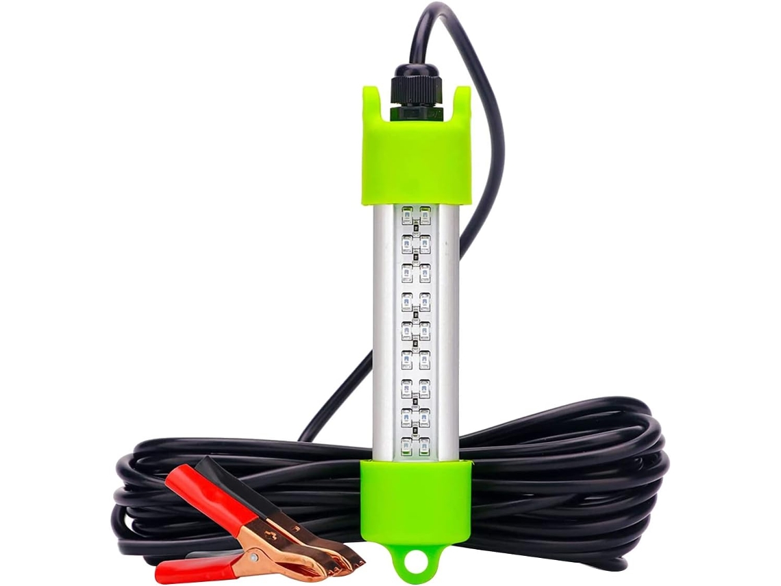 Luminária Led Super Potente de 45w Dc 12v para Atrair Peixes, Ideal para Mergulho, Pesca em Docas e Pesca Noturna. SFUSHOS