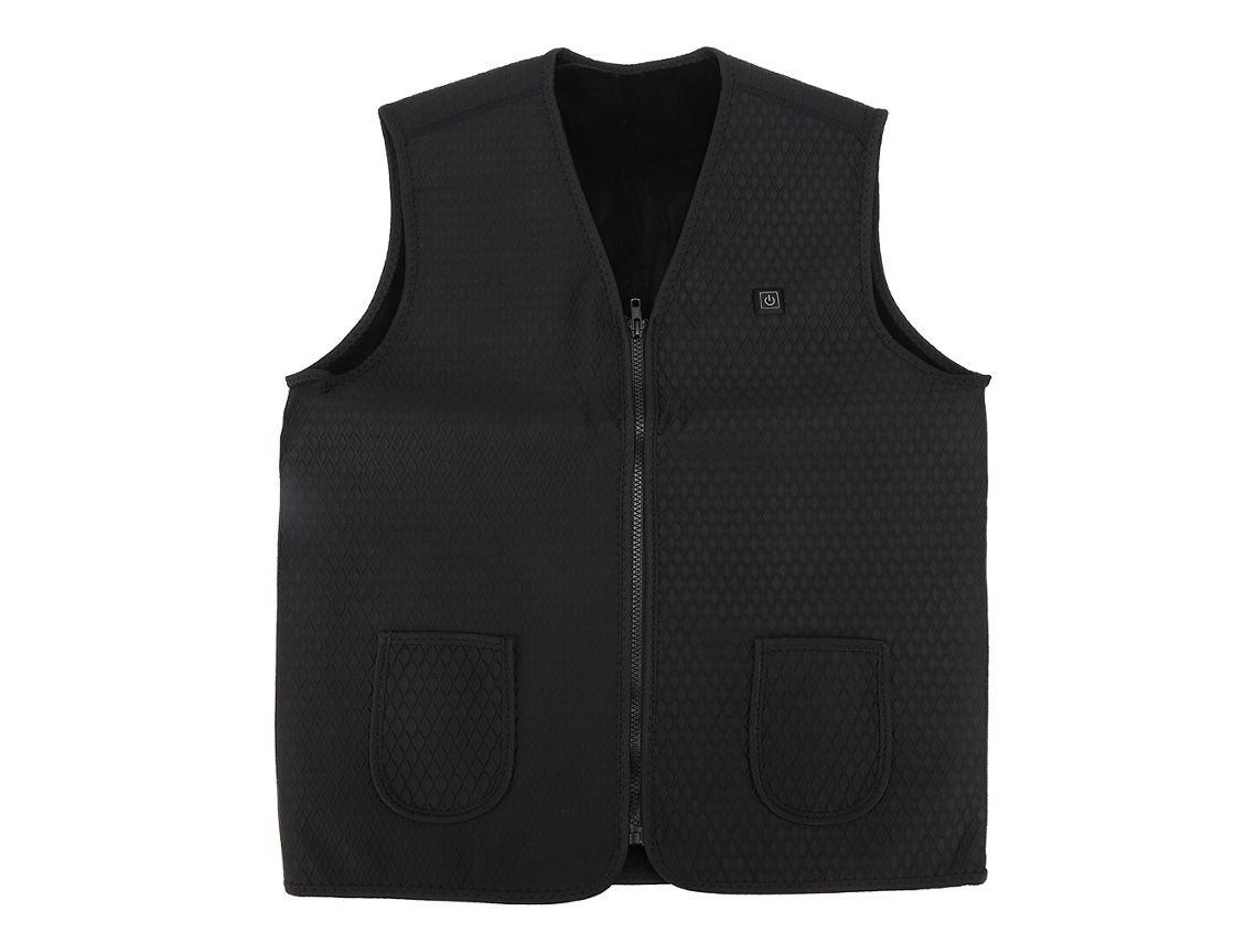 Colete Elétrico Aquecido Inteligente De Três Níveis Jaqueta Aquecida Outdoor Preto (noir Xl)