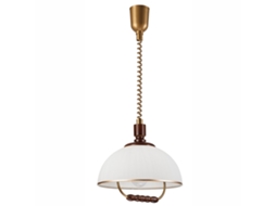 Candeeiro Suspenso Ramona, Madeira, Cobre, 30x30x64 Cm, Seven Design