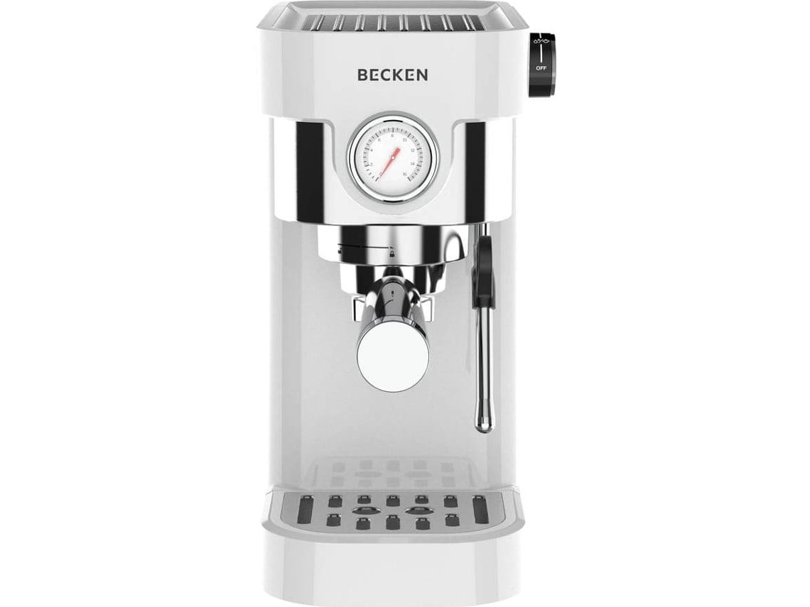 Máquina de Café Manual BECKEN BCMS9308 (Outlet Caixa Aberta - 20 bar - Café Moido - Branco)