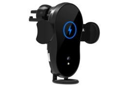Carregador Sem Fio Carro Sensor Infravermelho Navegação Carregamento Yizhood Preto