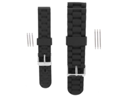 Cinto De Relógio Silicone 2 Pares 16mm 20mm Com Fivela