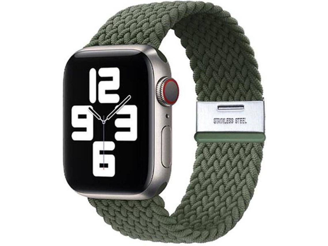 Bracelete Solo Loop Apple Watch Series 7 41mm Verde