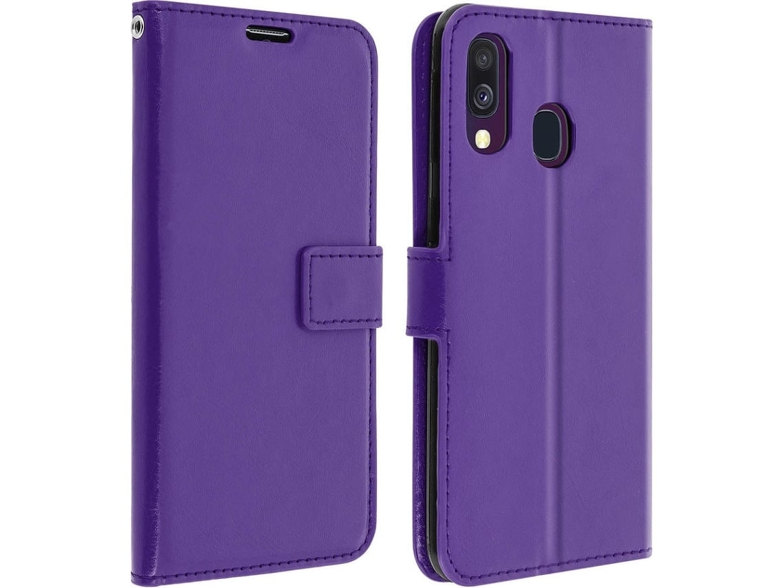 Lurelia Capa Carteira Para Samsung Galaxy A40 Roxo