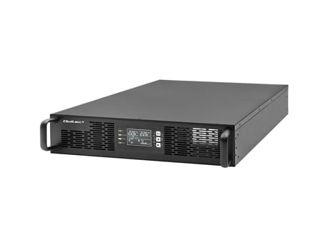 52287 Fonte de alimentação ininterrupta UPS para bastidor | 3kVA | 3000 W | Fator de potência 1.0 | LCD | Época | USB | Qoltec on-line