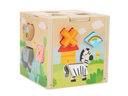 Walshlxq blocos de Madeira para Combinação de Formas, Brinquedos Educativos para Crianças Bebês, Caixa Inteligente Infantil, Presente