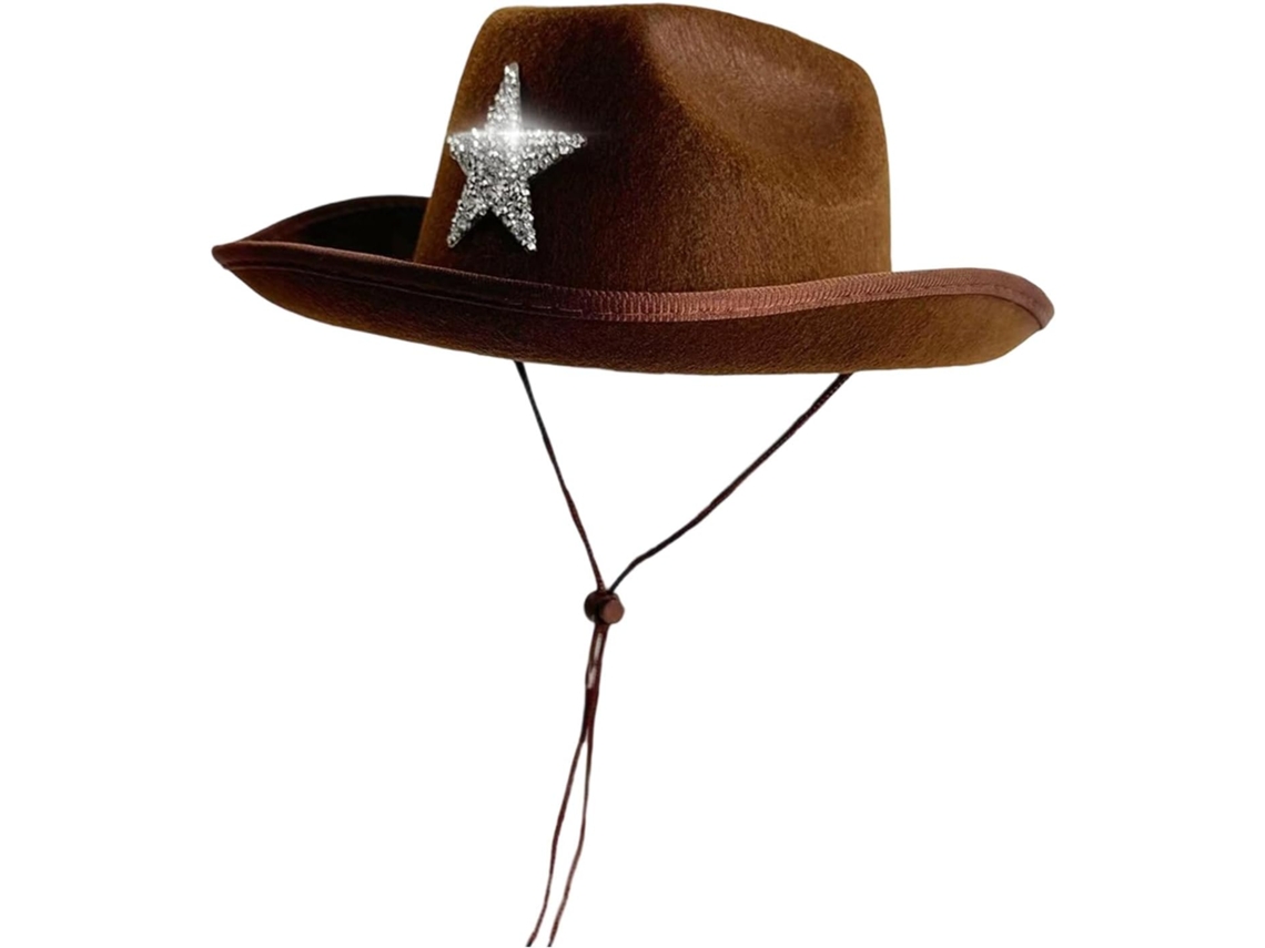 Chapéus Fedora Infantis com Tema do Velho Oeste e Strass, Macios e Confortáveis, Perfeitos para Festas Infantis. SFUSHOS