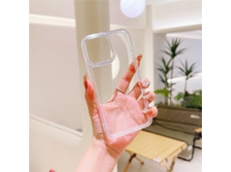 Capa Transparente Para Iphone 17 Pro Com Moldura Colorida Em Acrílico Transparente E Simples.