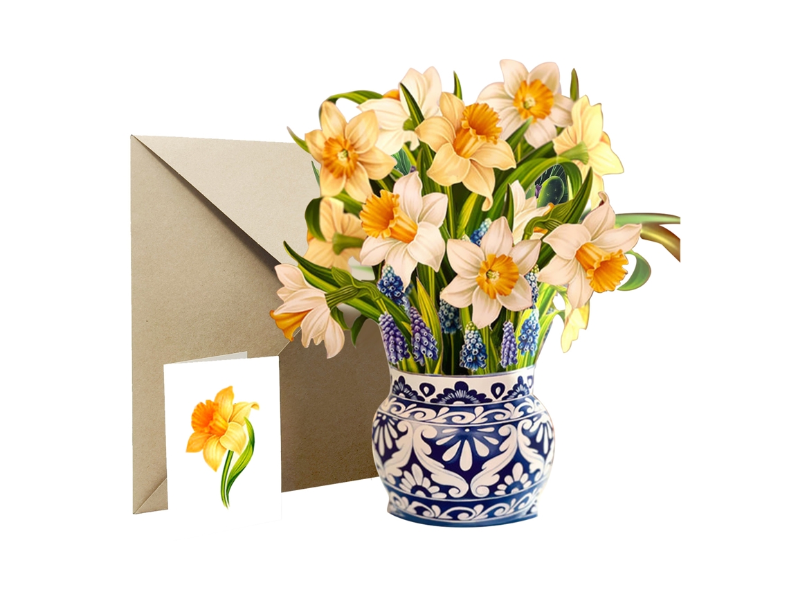 Cartão de Visita em Papel Narcissus LAXISCREED para Enviados Criativos e Decorativos