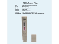 Lápis de Teste Tds para Qualidade da Água Digital com 3 Botões S/MARCA