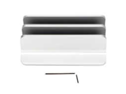 Suporte Vertical Para Notebook Com 2 Slots Ajustável De Liga De Alumínio Para Home Office E Tablet