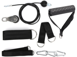 Kit De Exercícios Para Tríceps Com Cabo, Polia E Corda, Em Aço