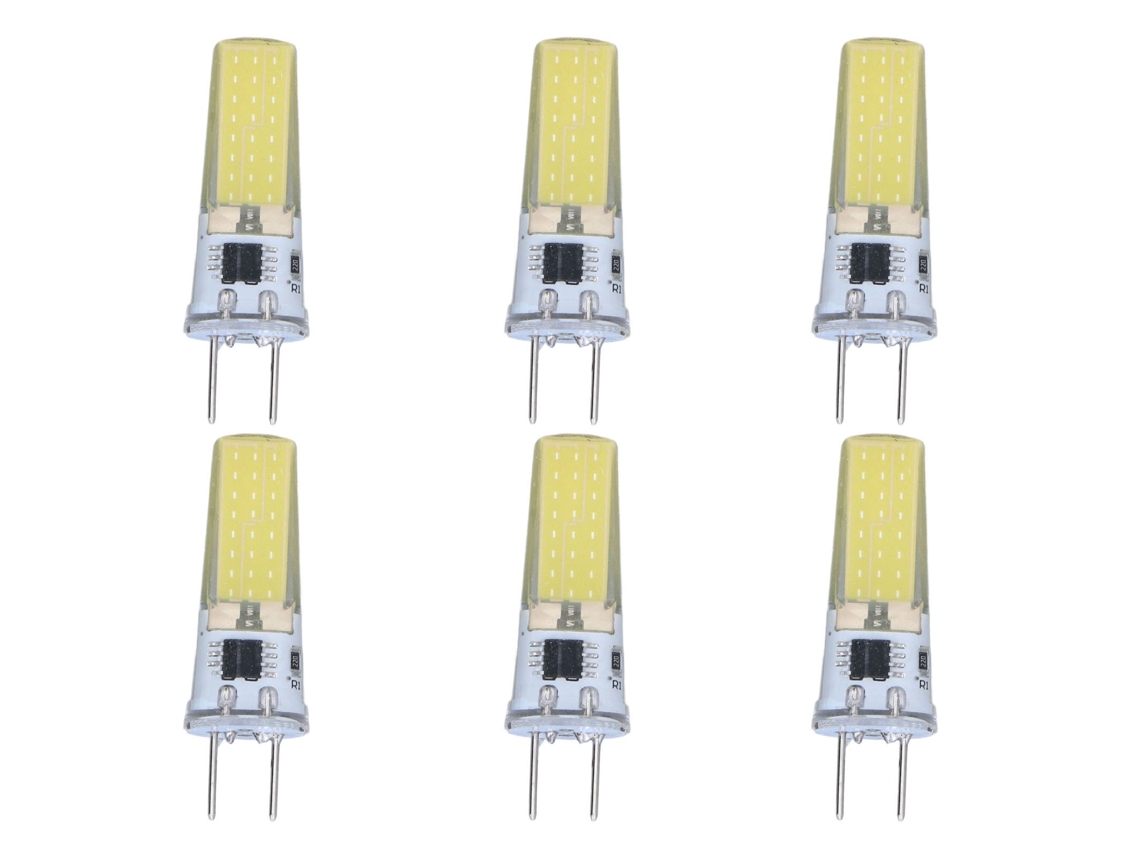 6pcs Lâmpada Led G8 5w regulável 360° 50000 horas 100 120v instalação fácil