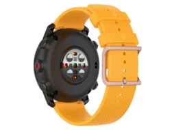 Bracelete Silicone 22Mm Design de Pontos Fivela Quadrada para Polar Grit X/Grit X Pro/Vantage M/Vantage M2 Amarelo