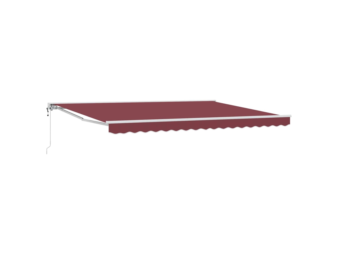 Conjunto 1 Toldo Retrátil Vidaxl Branco Alumínio (4 × 3,5 M)