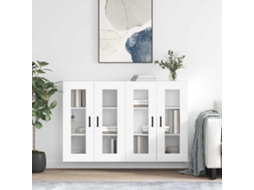 Vidaxl Móveis De Parede 2 Pcs Derivados De Madeira Branco