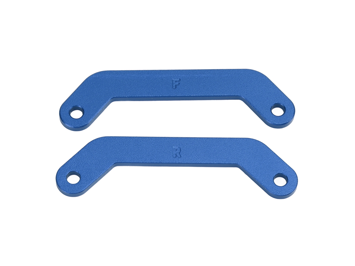 2 Piezas Barra De Fixação Do Painel Dianteiro E Traseiro De Liga De Alumínio Para Carros Rc Traxxas 1/10 Maxx 2.0 Peças Azul Escuro