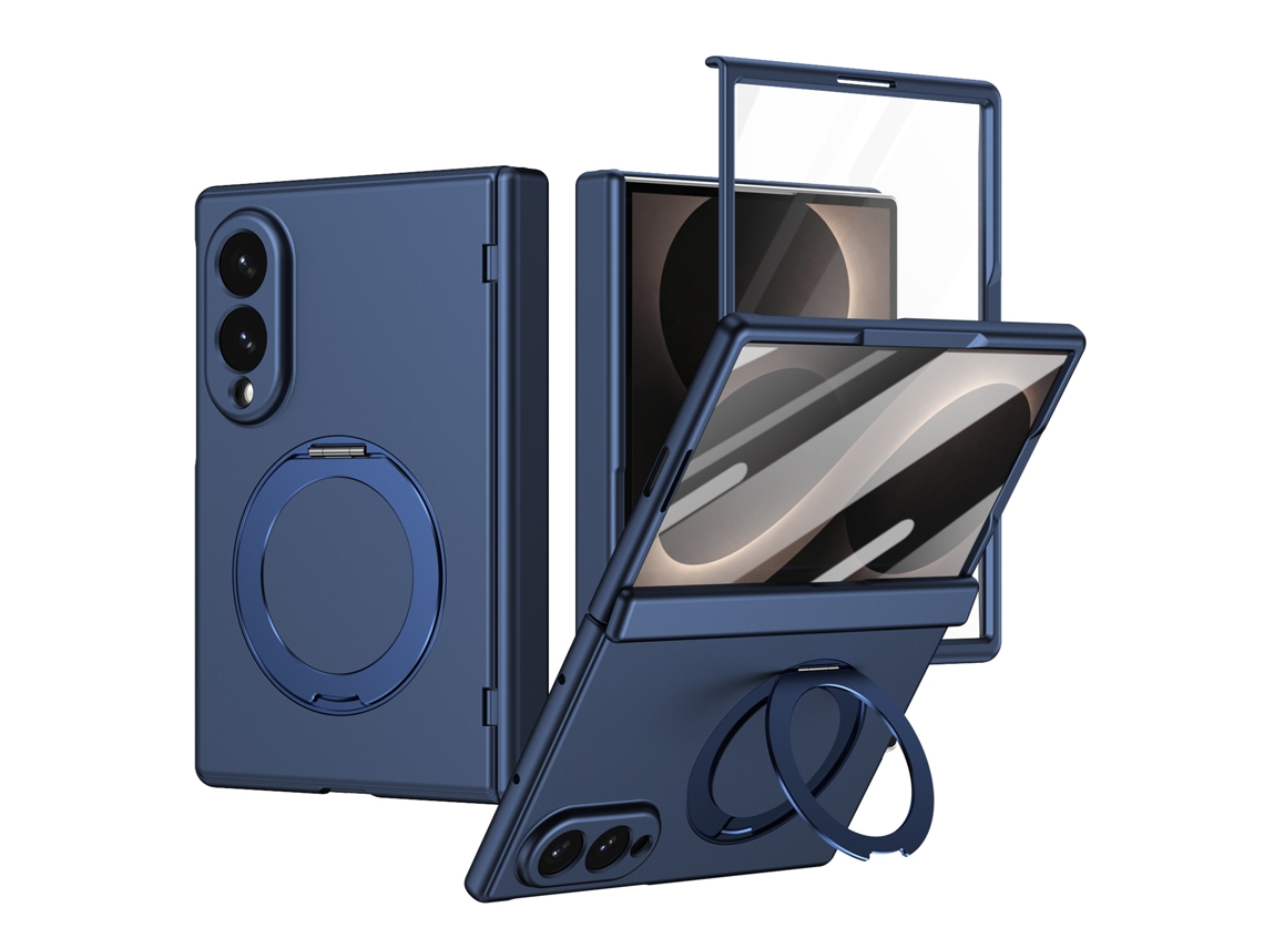 Capa Para Samsung Galaxy Z Fold8 À Prova De Choque Com Suporte Gertiz (azul)