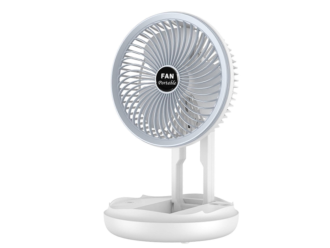 Ventilador De Teto Dobrável De 1200/2400mah, Ventilador De Mesa, Ventilador De Camping Com Lâmpada Para Dormitório, Modelo Básico