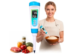 Medidor Ph Digital Para Alimentos Com Sonda Profissional Para Fermentação E Líquidos