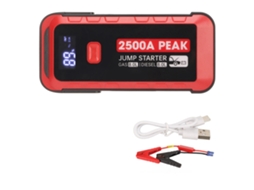 2026zentro-iniciador De Salto De Bateria De Carro 2500a 25800mah Carregamento Rápido Usb Display Lcd Portátil Para Veículos 12v Camping