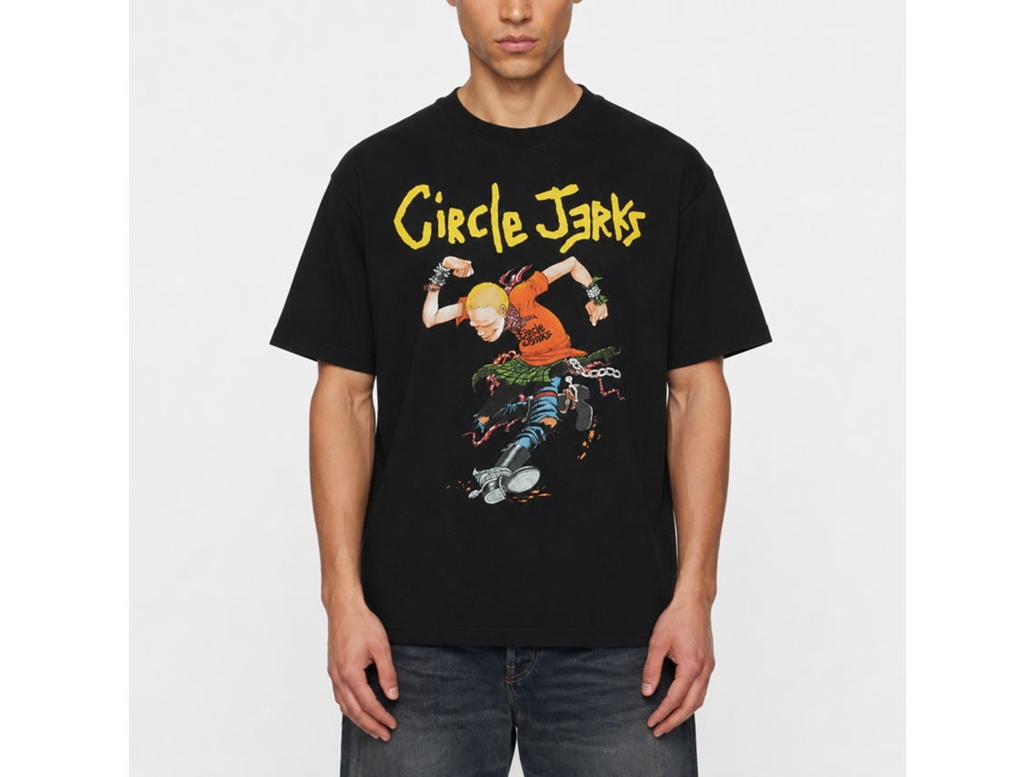 Circle Jerks Full Color Skank Man T-shirt Unisex Adults Size:l