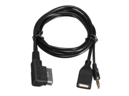 Cabo Adaptador Aux de 140 Cm Comprimento, Interface Música Ami Mmi para Áudio 3,5 Mm A6 AQUAFORGE