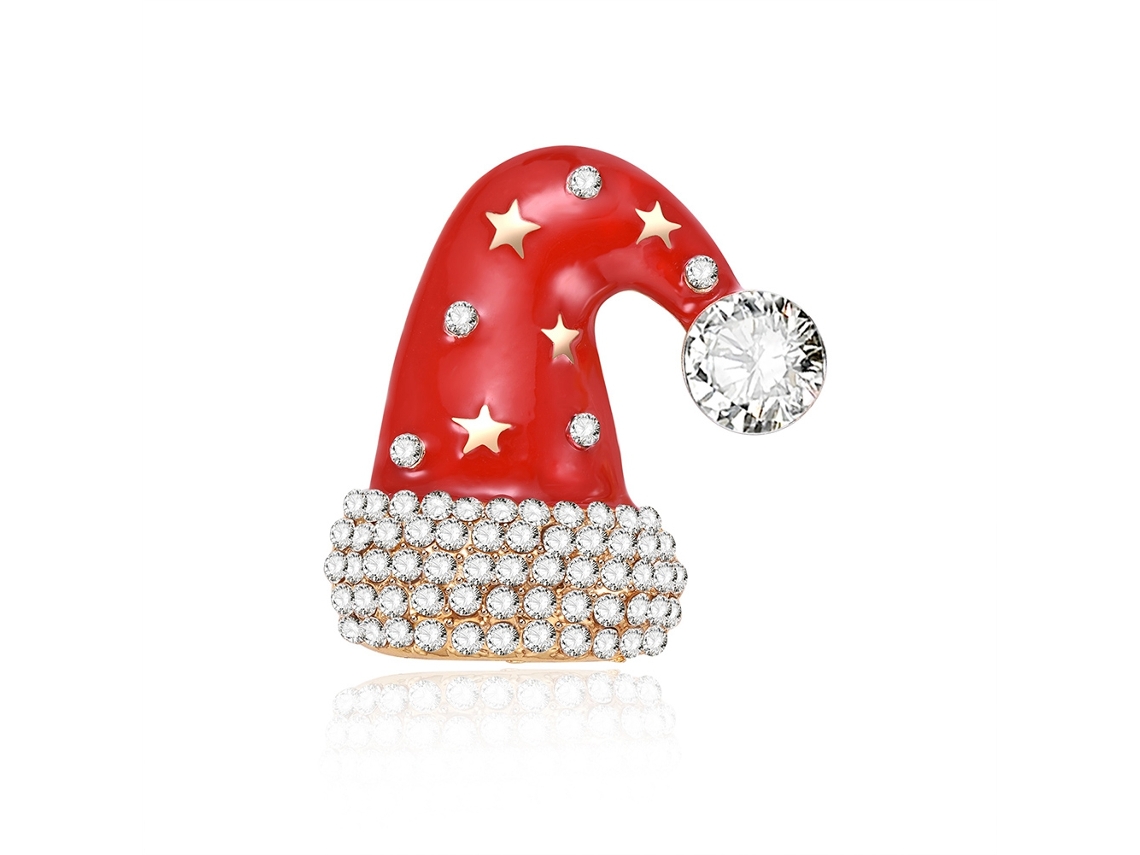 Broche De Chapéu De Natal Acessório De Roupa Presente
