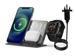 Estação de Carregamento Sem Despertador Digital para Apple RADIODDITY Preto