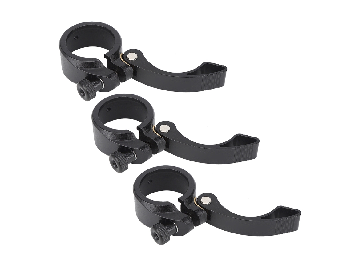 3pcs abraçadeira rápida de selim Mali em alumínio preto, 40mm