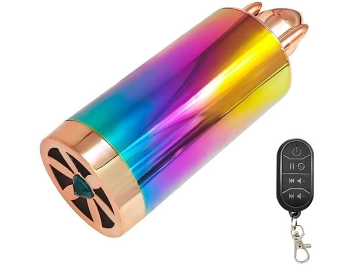 Amplificador De Áudio Guidon Double Haut-parleur Para Moto