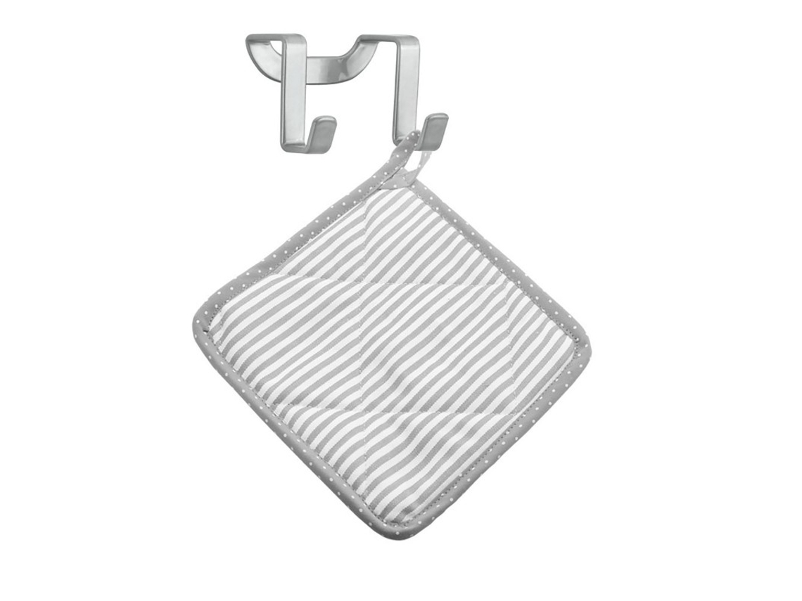 Cabide METALTEX Duplo De Cozinha Prata Polytherm