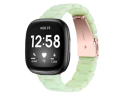 Bracelete Resina Premium para Fitbit by Google Versa Lite Verde Claro