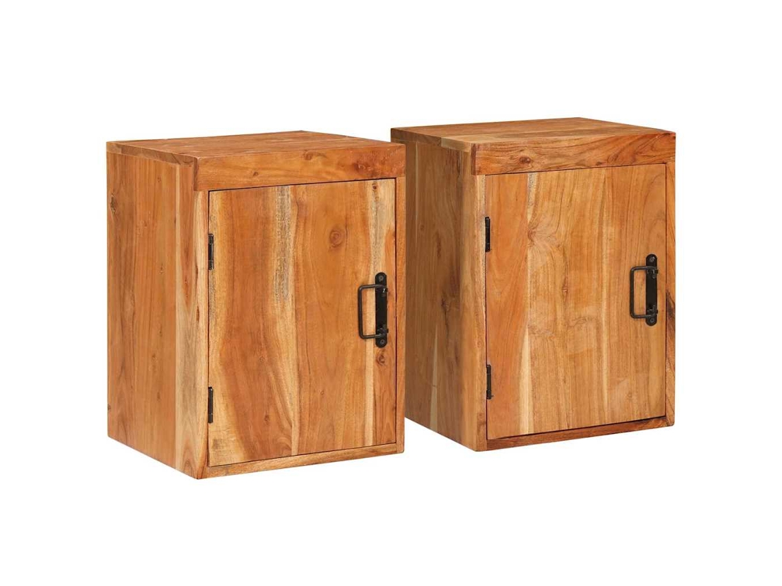 Vidaxl Mesa-de-cabeceira 2 Unid. Castanho 35 X 33 X 48 Cm