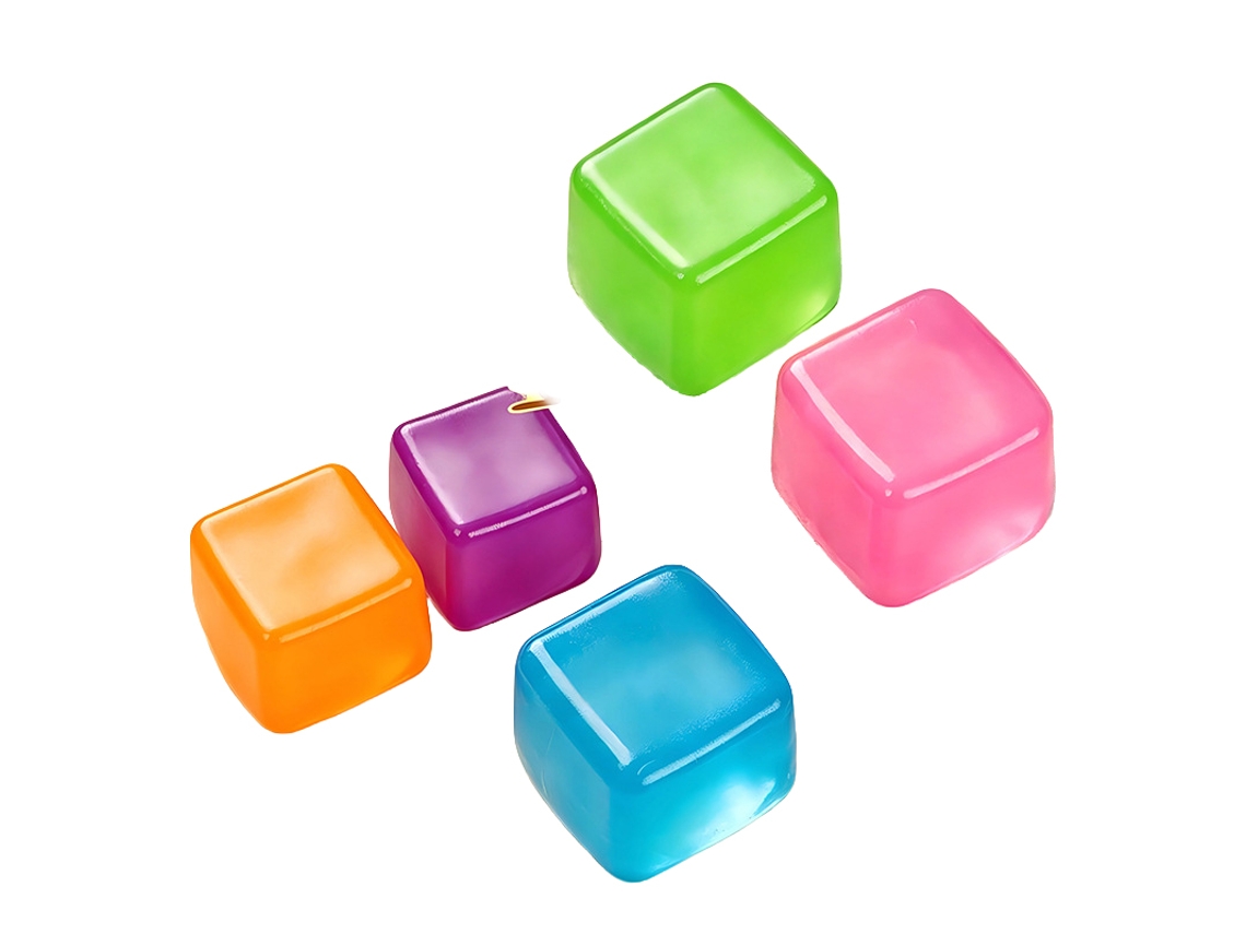 Laxiscreed Bloco De Gelo De Melaço De Alta Qualidade, 5,5cm, Transparente E Com Design Divertido, 205g