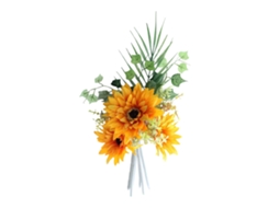 Buquê de flores europeias com girassol artificial para decoração floral de casa e casamentos LAXISCREED
