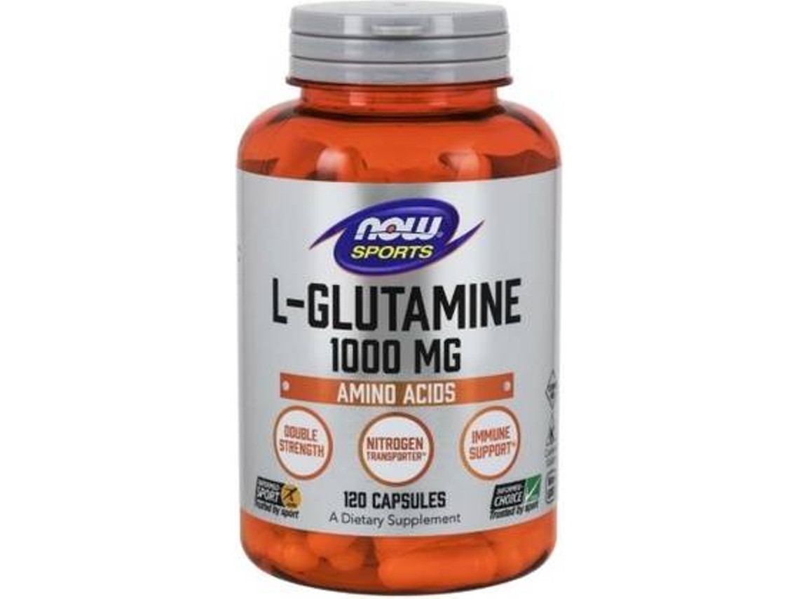 Suplemento Alimentar NOW L-Glutamina (120 cápsulas)