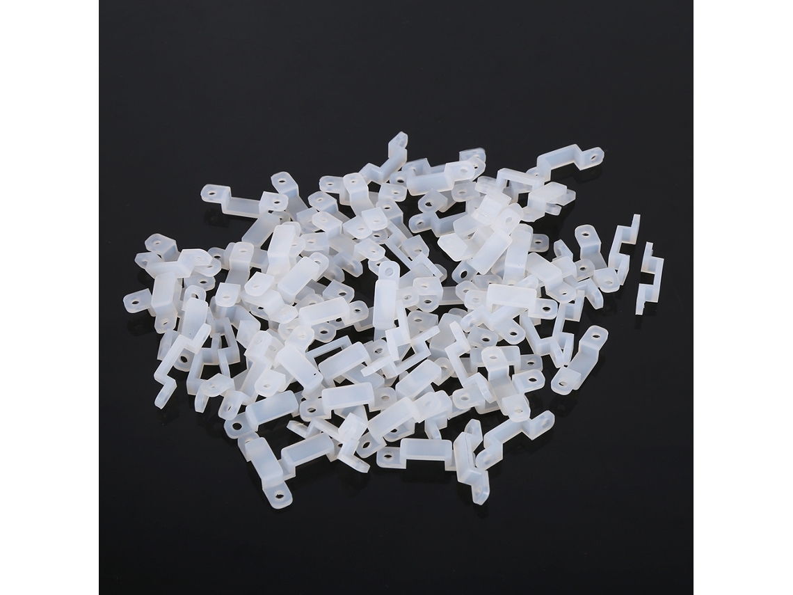 Rebe-10mm Clip De Silicone Para Fixar Fitas Led Rgb 3528 5050 1210, 100 Peças