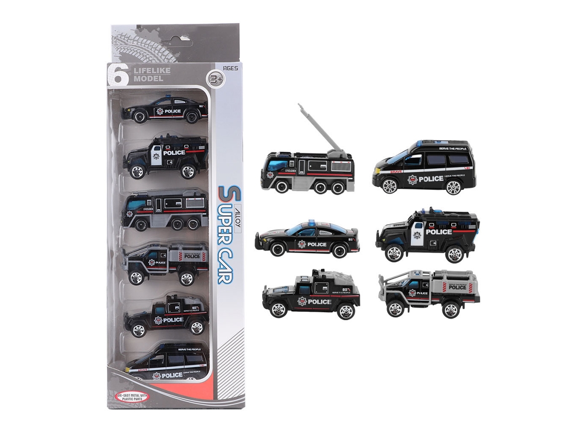 Primerox 6pcs Modelo de Carro de Engenharia 1:64 Liga Simulação Brinquedo para Crianças Estilo a