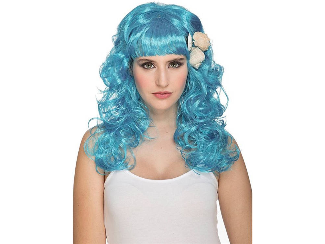 Peruca VIVING Azul (Com Conchas)