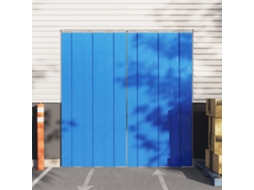 Vidaxl Cortina De Porta 300 Mm X 2,6 Mm 10 M Pvc Azul