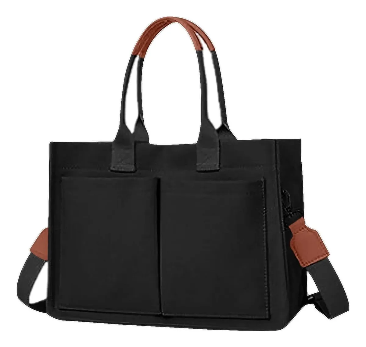 Bolsa De Lona Com Bolsos, Bolsa De Lona Elegantevayotoy