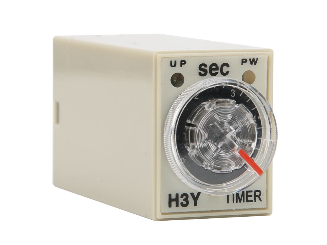 Laxiscreed Timer H3y Com Atraso De 0 A 5 Segundos Para 110vac, Uso Multi-propósito E Alta Fiabilidade