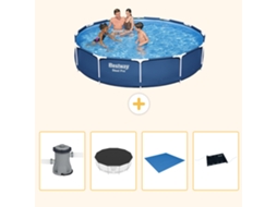 Bestway Piscina Bestway Steel Pro Redonda - 366x76 Cm - 5-peças S214